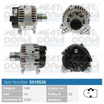 Meat Doria Alternator/Dynamo 5510528