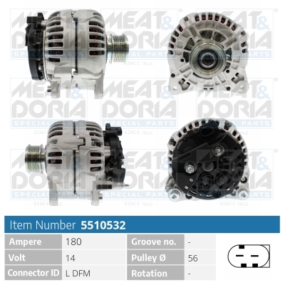 Meat Doria Alternator/Dynamo 5510532