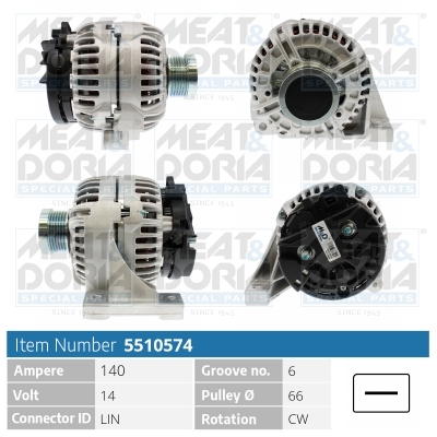 Meat Doria Alternator/Dynamo 5510574