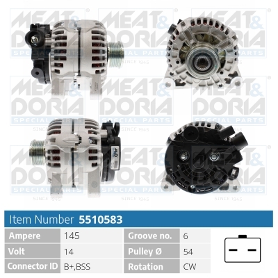 Meat Doria Alternator/Dynamo 5510583