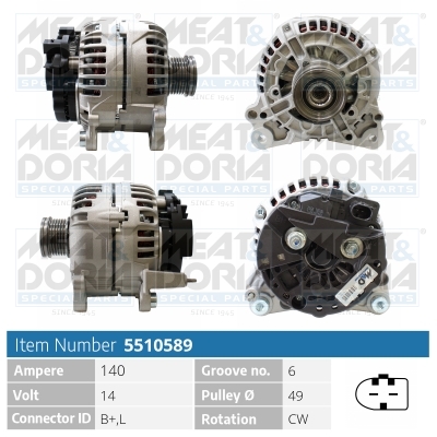 Meat Doria Alternator/Dynamo 5510589