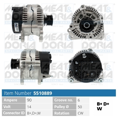 Meat Doria Alternator/Dynamo 5510889