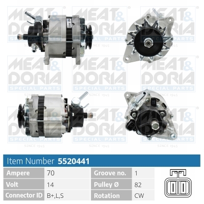 Meat Doria Alternator/Dynamo 5520441