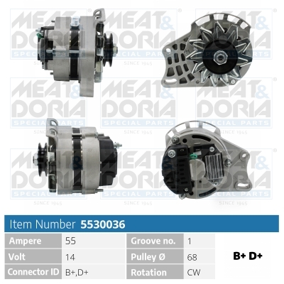 Meat Doria Alternator/Dynamo 5530036