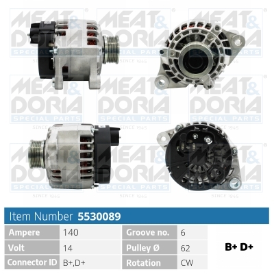 Meat Doria Alternator/Dynamo 5530089