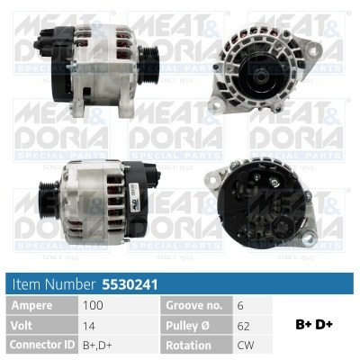 Meat Doria Alternator/Dynamo 5530241