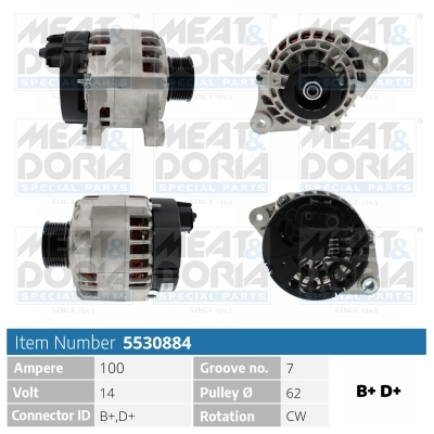 Meat Doria Alternator/Dynamo 5530884