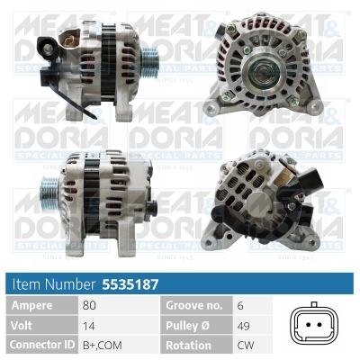 Meat Doria Alternator-Dynamo 5535187