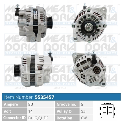 Meat Doria Alternator-Dynamo 5535457