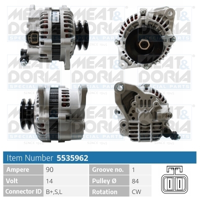 Meat Doria Alternator/Dynamo 5535962