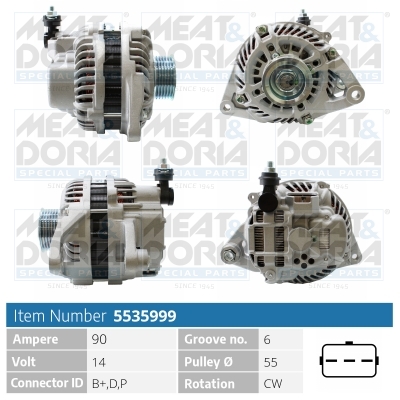 Meat Doria Alternator/Dynamo 5535999