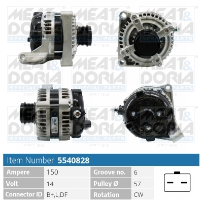 Meat Doria Alternator/Dynamo 5540828