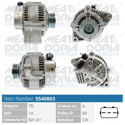 Meat Doria Alternator/Dynamo 5540803