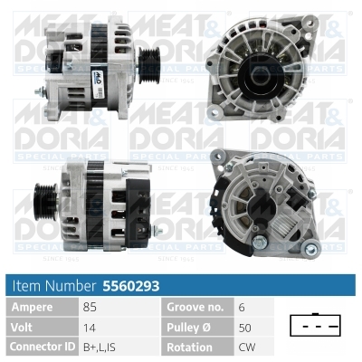 Meat Doria Alternator/Dynamo 5560293