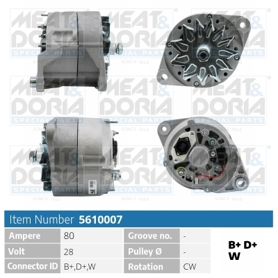 Meat Doria Alternator/Dynamo 5610007