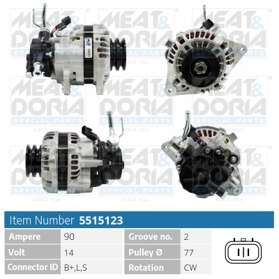 Meat Doria Alternator/Dynamo 5515123