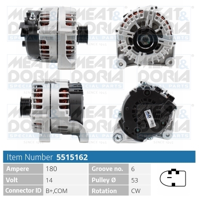Meat Doria Alternator/Dynamo 5515162