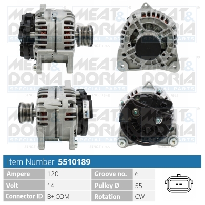 Meat Doria Alternator/Dynamo 5510189