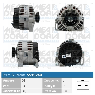 Meat Doria Alternator/Dynamo 5515249