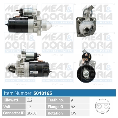 Meat Doria Startmotor / Starter 5010165