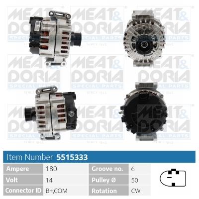 Meat Doria Dynamo / Alternator 5515333