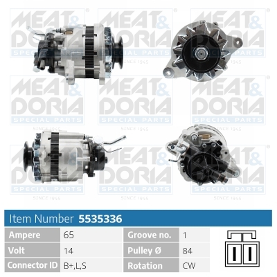 Meat Doria Alternator/Dynamo 5535336