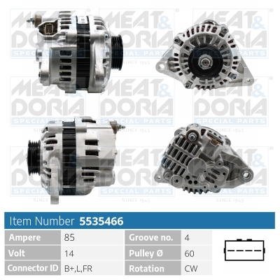 Meat Doria Alternator/Dynamo 5535466