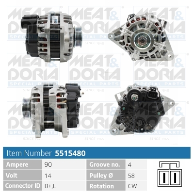 Meat Doria Alternator/Dynamo 5515480