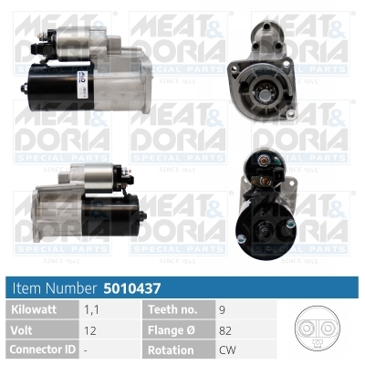 Meat Doria Startmotor / Starter 5010437
