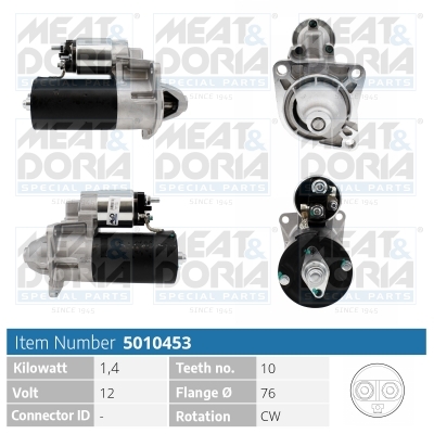 Meat Doria Startmotor / Starter 5010453