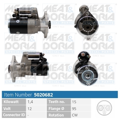 Meat Doria Startmotor / Starter 5020682