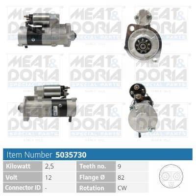 Meat Doria Startmotor / Starter 5035730