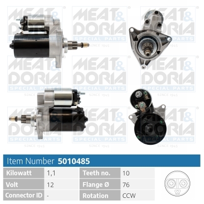Meat Doria Startmotor / Starter 5010485