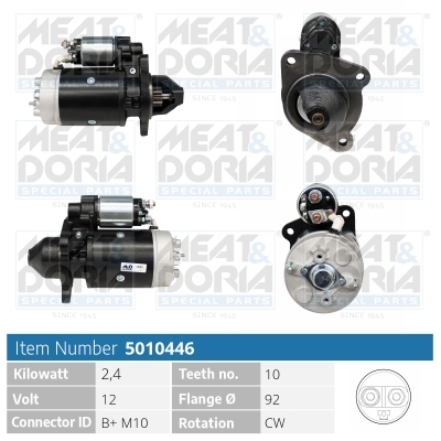 Meat Doria Startmotor / Starter 5010446