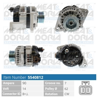 Meat Doria Alternator/Dynamo 5540812