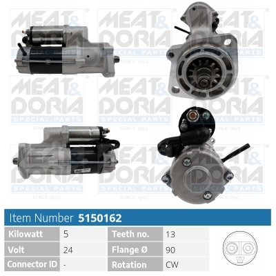 Meat Doria Startmotor / Starter 5150162