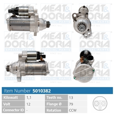 Meat Doria Startmotor / Starter 5010382
