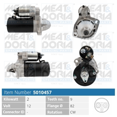 Meat Doria Startmotor / Starter 5010457