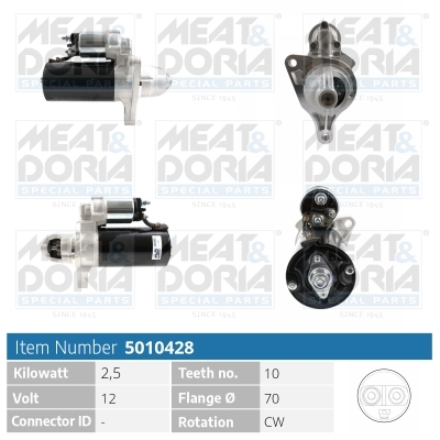 Meat Doria Startmotor / Starter 5010428