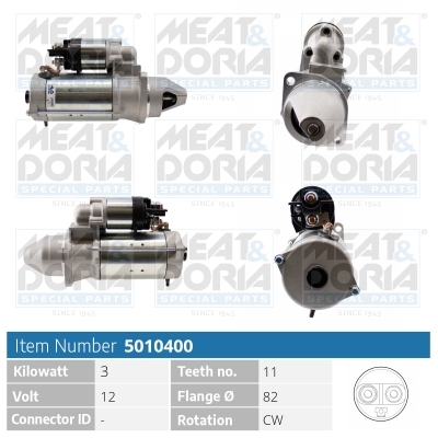 Meat Doria Startmotor / Starter 5010400