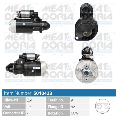 Meat Doria Startmotor / Starter 5010423