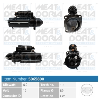 Meat Doria Startmotor / Starter 5065800