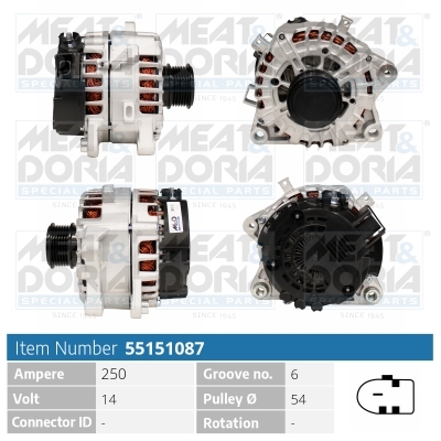 Meat Doria Dynamo / Alternator 55151087
