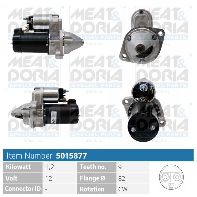Meat Doria Startmotor / Starter 5015877