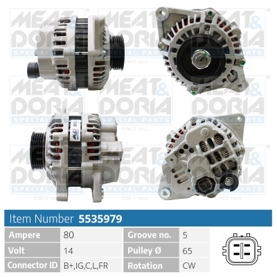 Meat Doria Alternator/Dynamo 5535979