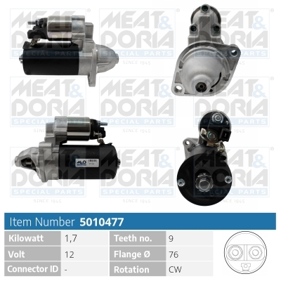 Meat Doria Startmotor / Starter 5010477