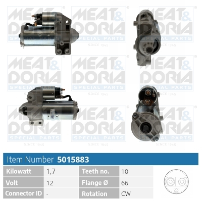 Meat Doria Startmotor / Starter 5015883
