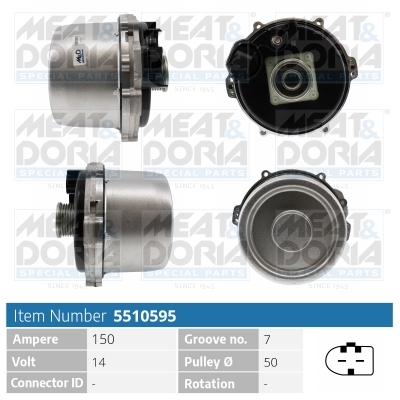 Meat Doria Dynamo / Alternator 5510595