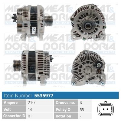 Meat Doria Dynamo / Alternator 5535977
