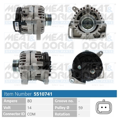 Meat Doria Dynamo / Alternator 5510741